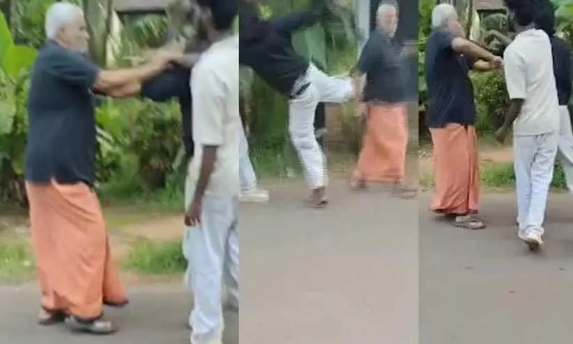 കാറിന് സൈഡ് കൊടുക്കുന്നതിൽ തർക്കം; കണ്ണൂരിൽ വയോധികന് നടുറോഡിൽ ക്രൂരമർദനം, യുവാക്കൾക്കെതിരെ കേസെടുത്തു കാറിന് സൈഡ് കൊടുക്കുന്നതിൽ തർക്കം; കണ്ണൂരിൽ വയോധികന് നടുറോഡിൽ ക്രൂരമർദനം, യുവാക്കൾക്കെതിരെ കേസെടുത്തു