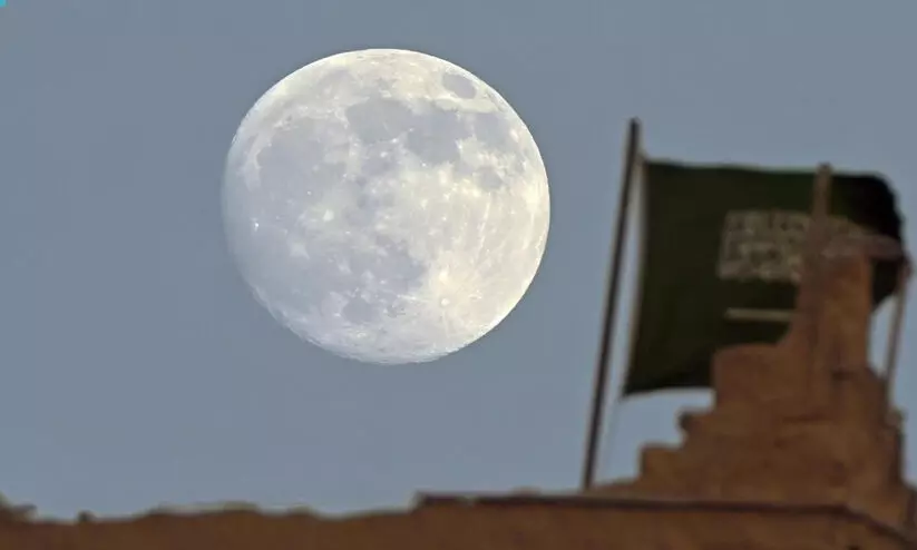 The full moon was visible in the Asir region the other day