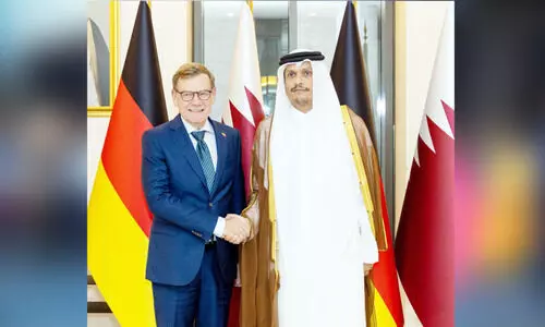 പ്ര​ധാ​ന​മ​ന്ത്രി ജ​ർ​മ​ൻ വി​ദേ​ശ​കാ​ര്യ മ​ന്ത്രി​യു​മാ​യി കൂ​ടി​ക്കാ​ഴ്ച ന​ട​ത്തി