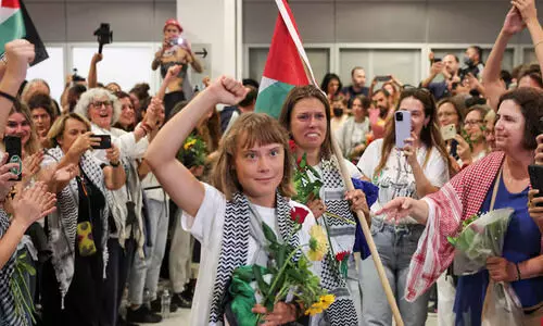 ‘ഇത് ഞങ്ങൾക്ക് ചെയ്യാനാവുന്നതിൽ ഏറ്റവും ചെറുത്’; ഇസ്രായേലിൽ നിന്ന് മോചിതയായ ഗ്രെറ്റ തുൻബർഗ്