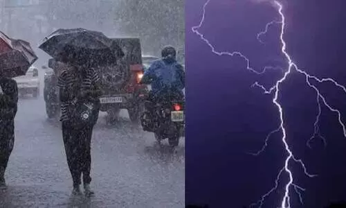 വരുന്നു, മിന്നലും മഴയും; സംസ്ഥാനത്ത് ഒറ്റപ്പെട്ട ഇടങ്ങളിൽ ശക്​തമായ മഴക്ക്​ സാധ്യത, നാളെ ആറു ജില്ലകളിൽ  യെല്ലോ അലർട്ട്