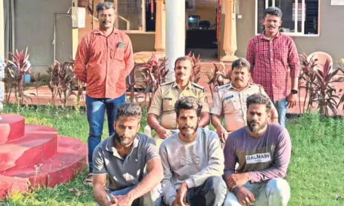 വീട്ടമ്മയെ ഭീഷണിപ്പെടുത്തി കാലികളെ മോഷ്ടിച്ചു; മൂന്നുപേർ അറസ്റ്റിൽ