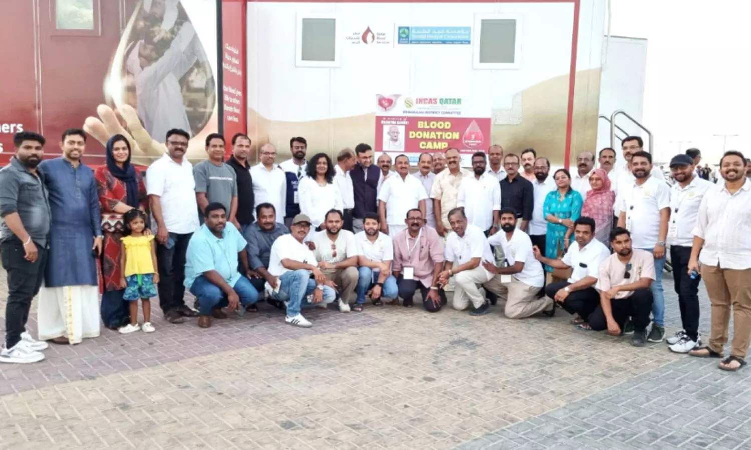 ഗാ​ന്ധി​ജ​യ​ന്തി; ഇ​ൻ​കാ​സ് ഖ​ത്ത​ർ ര​ക്ത​ദാ​ന ക്യാ​മ്പ് സം​ഘ​ടി​പ്പി​ച്ചു