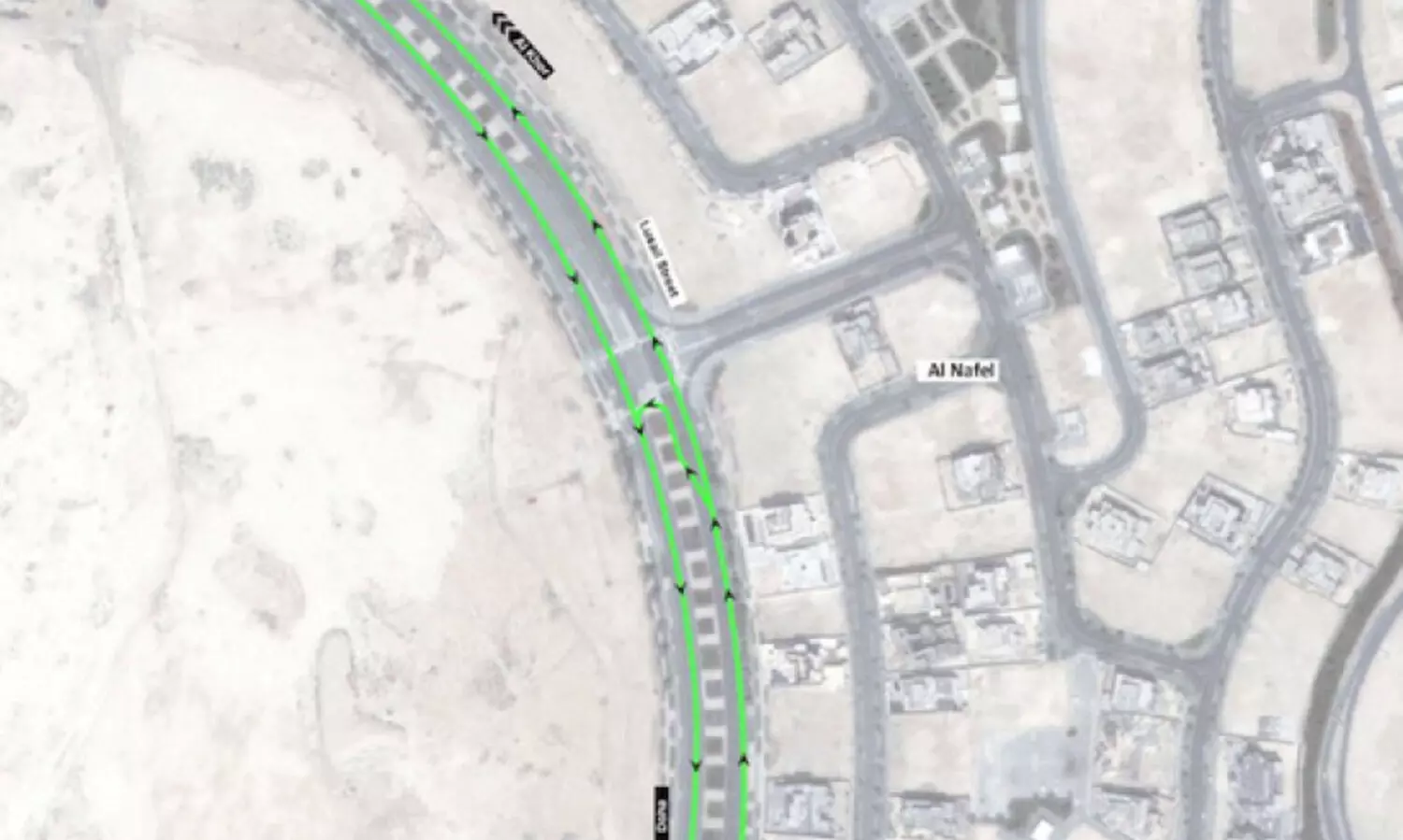 ലു​സൈ​ലി​ൽ പു​തി​യ പാ​ത തു​റ​ന്നു