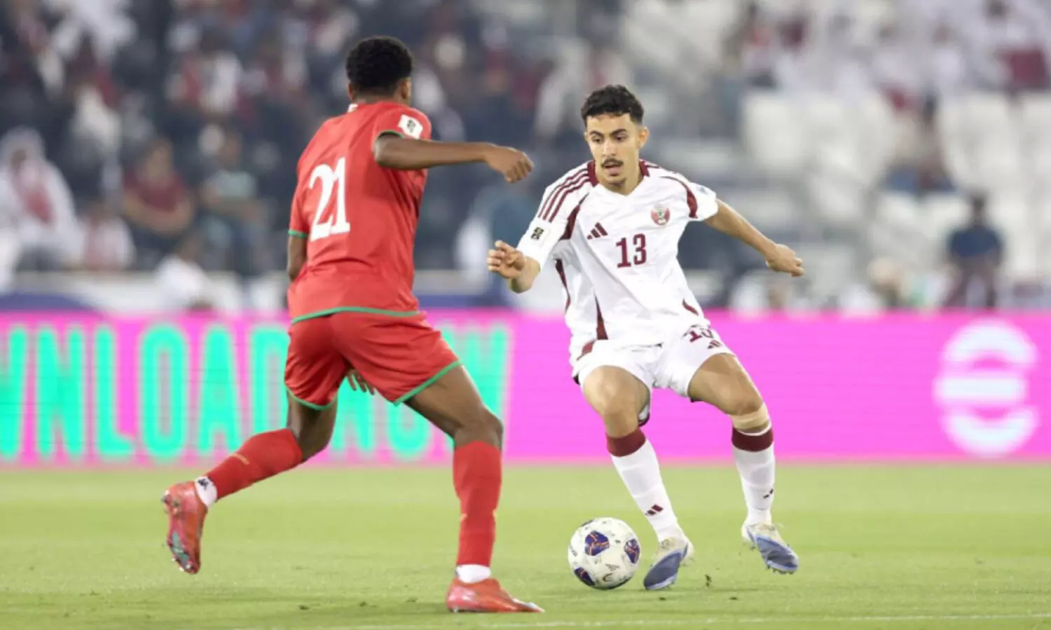 ഫി​ഫ ലോ​ക​ക​പ്പ് യോ​ഗ്യ​ത; ഖ​ത്ത​ർ-​ഒ​മാ​ൻ മ​ത്സ​രം സ​മ​നി​ല​യി​ൽ