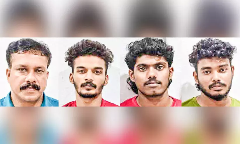 പതിനേഴുകാരന്​ മർദനം; നാലുപേർ റിമാൻഡിൽ