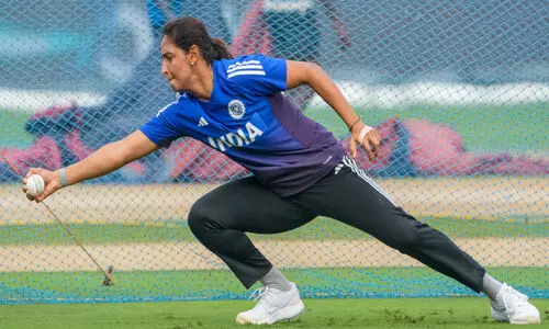 Indian captain HarmanPreet Kaur during training Indian captain HarmanPreet Kaur during training
