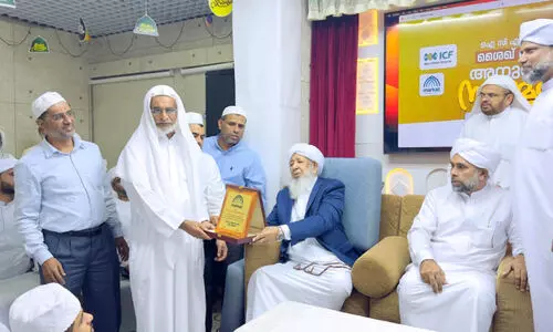 മൂന്നര പതിറ്റാണ്ട് പ്രവാസം; ഹംസ മദനി തെന്നല നാട്ടിലേക്ക് മൂന്നര പതിറ്റാണ്ട് പ്രവാസം; ഹംസ മദനി തെന്നല നാട്ടിലേക്ക്