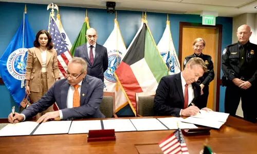 കസ്റ്റംസ് ഓപറേഷൻ, അതിർത്തി സുരക്ഷ; കുവൈത്തും യു.എസും കരാറിൽ ഒപ്പുവച്ചു