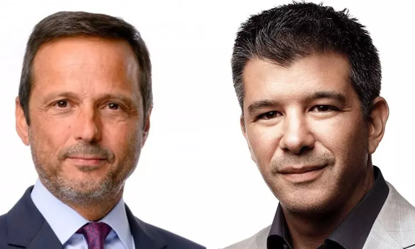 Travis Kalanick and John Pagano