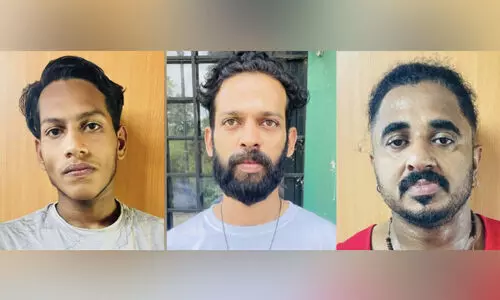 എം.​ഡി.​എം.​എ​യു​മാ​യി മൂ​ന്ന് യു​വാ​ക്ക​ൾ പി​ടി​യി​ൽ