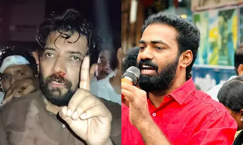 ‘ഷാഫിയുടെ ഷോയാണ് നമ്മൾ ഇന്നലെ അവിടെ കണ്ടത്’ -ഡി.വൈ.എഫ്.ഐ നേതാവ് വി.കെ. സനോജ്; ‘വഴിയിൽ കൂടി നടക്കുന്ന ഷാഫിക്കാണോ മർദനമേറ്റത്?’