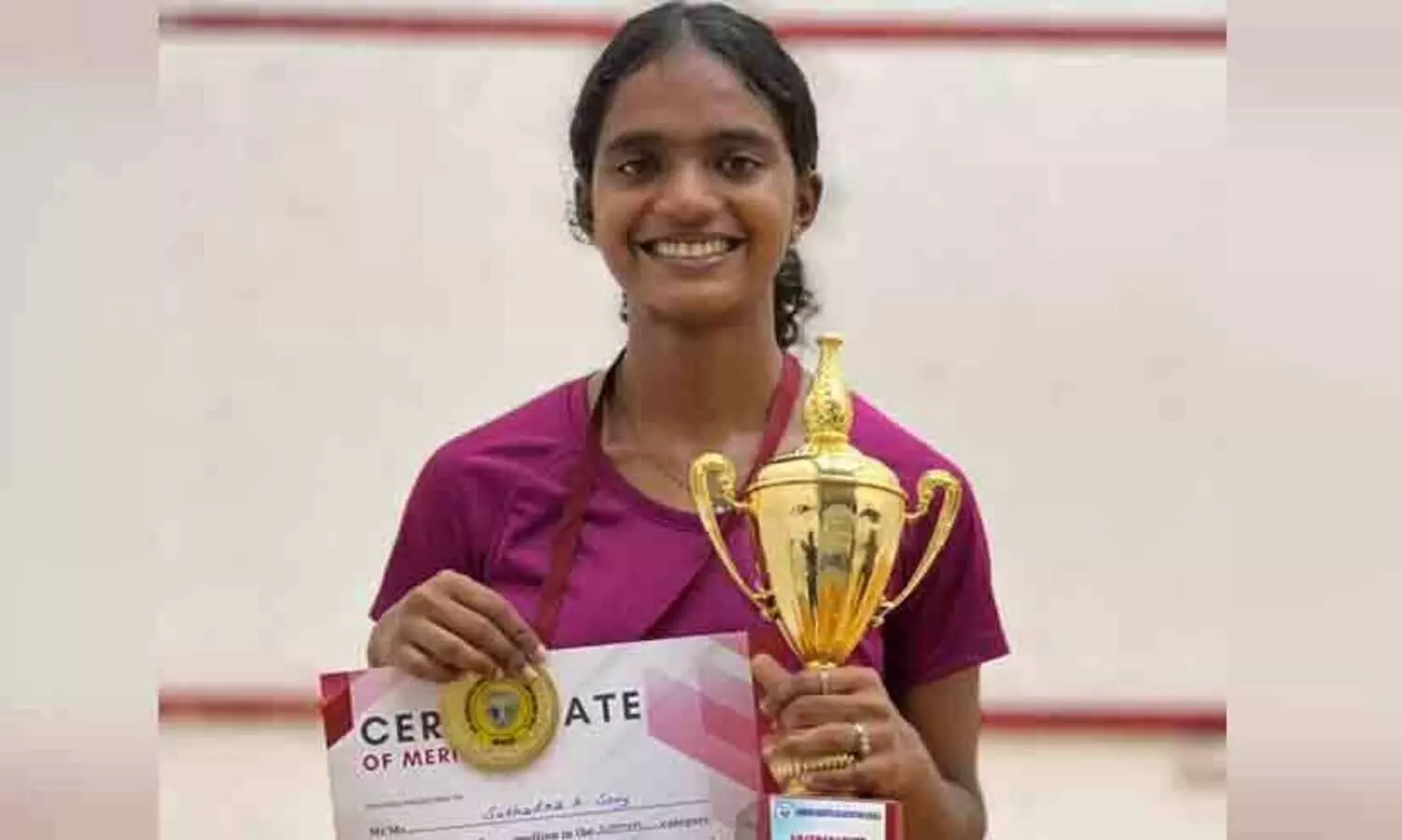 സ്ക്വാഷ് ചാമ്പ്യൻഷിപ്പ്; വനിത വിഭാഗത്തിൽ അട്ടിമറി, സുഭദ്ര കെ.സോണിക്ക് കിരീടം