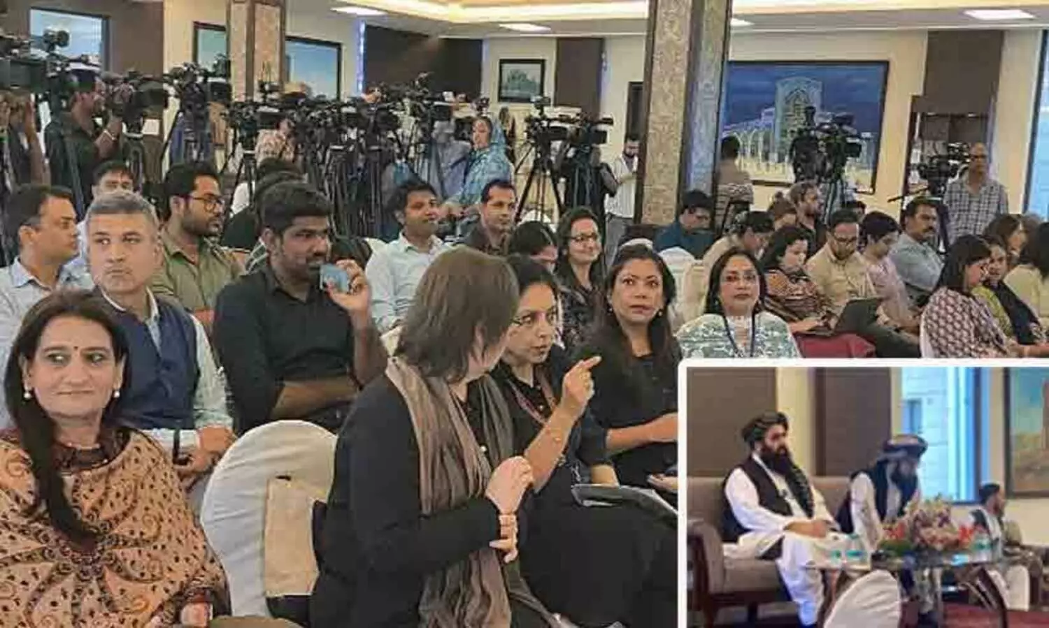 വൻ പ്രതിഷേധം; വനിത മാധ്യമപ്രവർത്തകരെ വിളിച്ച് താലിബാന്റെ വാർത്തസമ്മേളനം