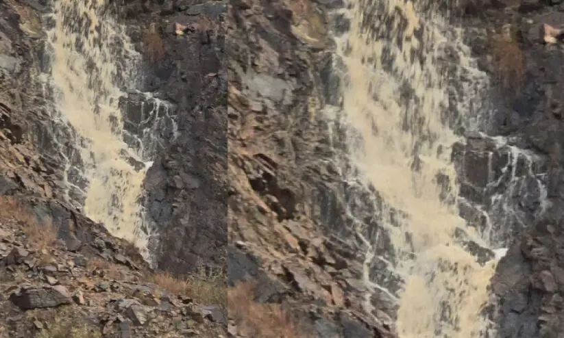 ഫുജൈറയിൽ ശക്തമായ മഴ; കൗതുകമായി വെള്ളച്ചാട്ടം ഫുജൈറയിൽ ശക്തമായ മഴ; കൗതുകമായി വെള്ളച്ചാട്ടം