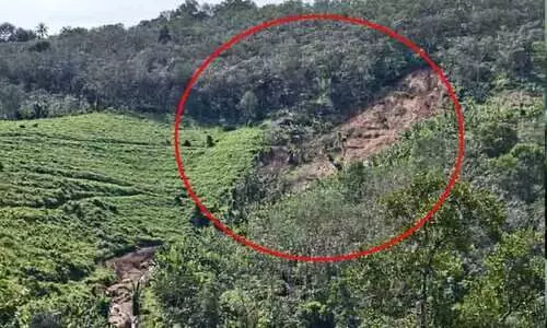 കരവാളൂരിൽ ഉരുൾപൊട്ടി; വൻകൃഷിനാശം, തൊഴിലാളികൾ താമസിച്ച ഷെഡ് ഒഴുകിപ്പോയി