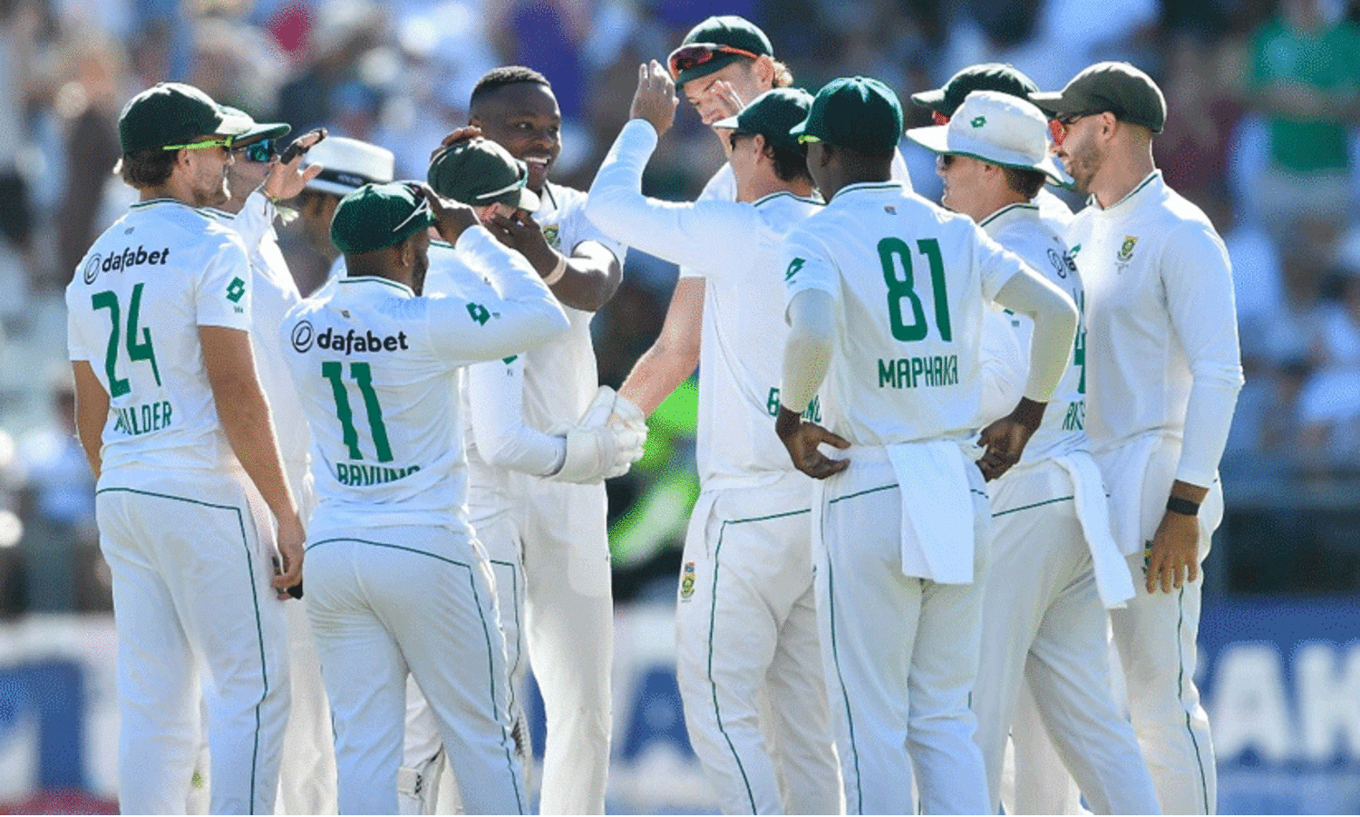 പാകിസ്ഥാനെതിരായ ഒന്നാം ക്രിക്കറ്റ് ടെസ്റ്റ്; ദക്ഷിണാഫ്രിക്കക്ക് വിജയല‍ക്ഷ്യം 277 റൺസ്