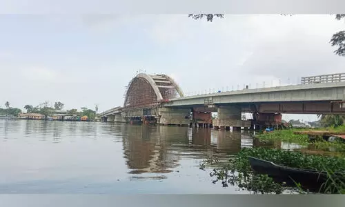 ‘പള്ളാത്തുരുത്തി ആർച്ച്​ പാലം’ അവസാനഘട്ടത്തിൽ