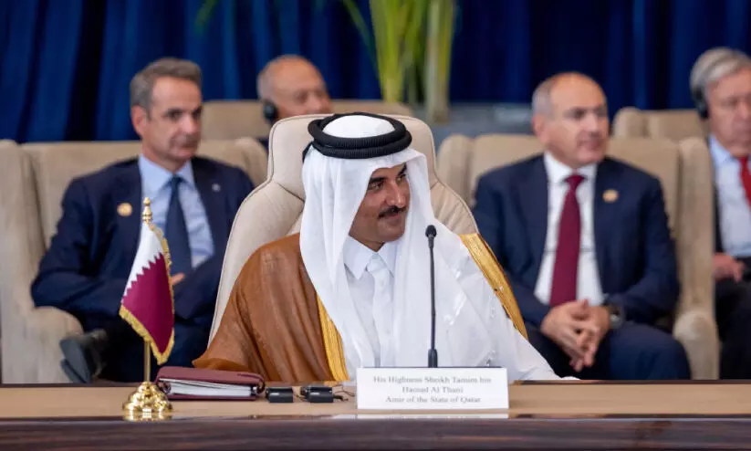 ഗ​സ്സ സ​മാ​ധാ​ന ശ്ര​മ​ങ്ങ​ൾ പ്ര​ത്യാ​ശ ന​ൽ​കു​ന്നു; ഖ​ത്ത​ർ അ​മീ​ർ