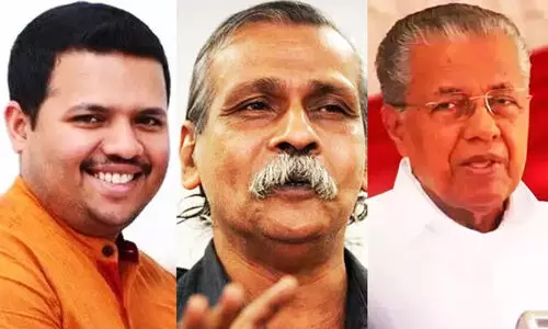Kalpatta Narayanan, Pinarayi Vijayan, Vivek Kiran