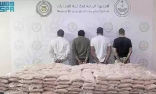 സൗദിയിൽ മയക്കുമരുന്ന് വേട്ട തുടരുന്നു; കയറ്റുമതി സാധനങ്ങൾക്കുള്ളിൽ ഒളിപ്പിച്ച മയക്കുമരുന്ന് ശേഖരം പിടികൂടി