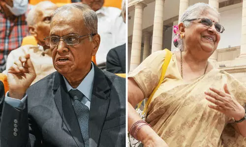 ‘ഞങ്ങൾ പിന്നാക്ക സമുദായത്തിൽപ്പെട്ടവരല്ല’; കർണാടക ജാതി സർവേയിൽ പ​ങ്കെടുക്കാൻ വിസമ്മതിച്ച് ഇൻഫോസിസ് സ്ഥാപകരായ നാരായണ മൂർത്തിയും സുധ മൂർത്തിയും