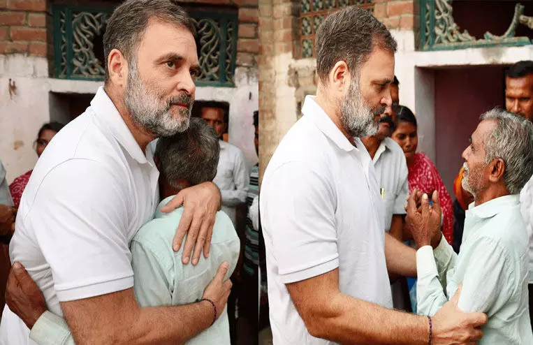 ‘ഒരു ദലിതനാവുക എന്നത് ഇപ്പോഴും ഈ രാജ്യത്ത് മാരക കുറ്റകൃത്യമാണോ?’: യു.പിയിൽ തല്ലിക്കൊന്ന ഹരിഓം വാൽമീകിയുടെ കുടുംബത്തെ സന്ദർശിച്ച് രാഹുൽ