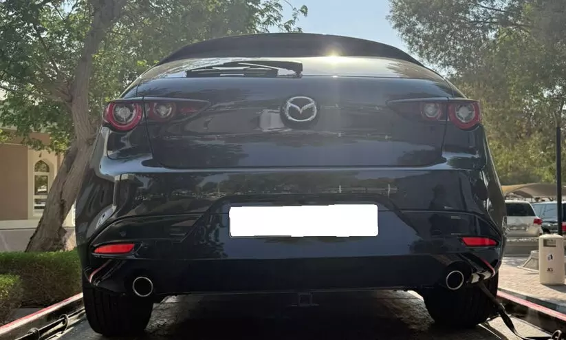 Car seized by Dubai police Car seized by Dubai police