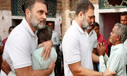 ‘ഒരു ദലിതനാവുക എന്നത് ഇപ്പോഴും ഈ രാജ്യത്ത് മാരക കുറ്റകൃത്യമാണോ?’: യു.പിയിൽ തല്ലിക്കൊന്ന ഹരിഓം വാൽമീകിയുടെ കുടുംബത്തെ സന്ദർശിച്ച് രാഹുൽ