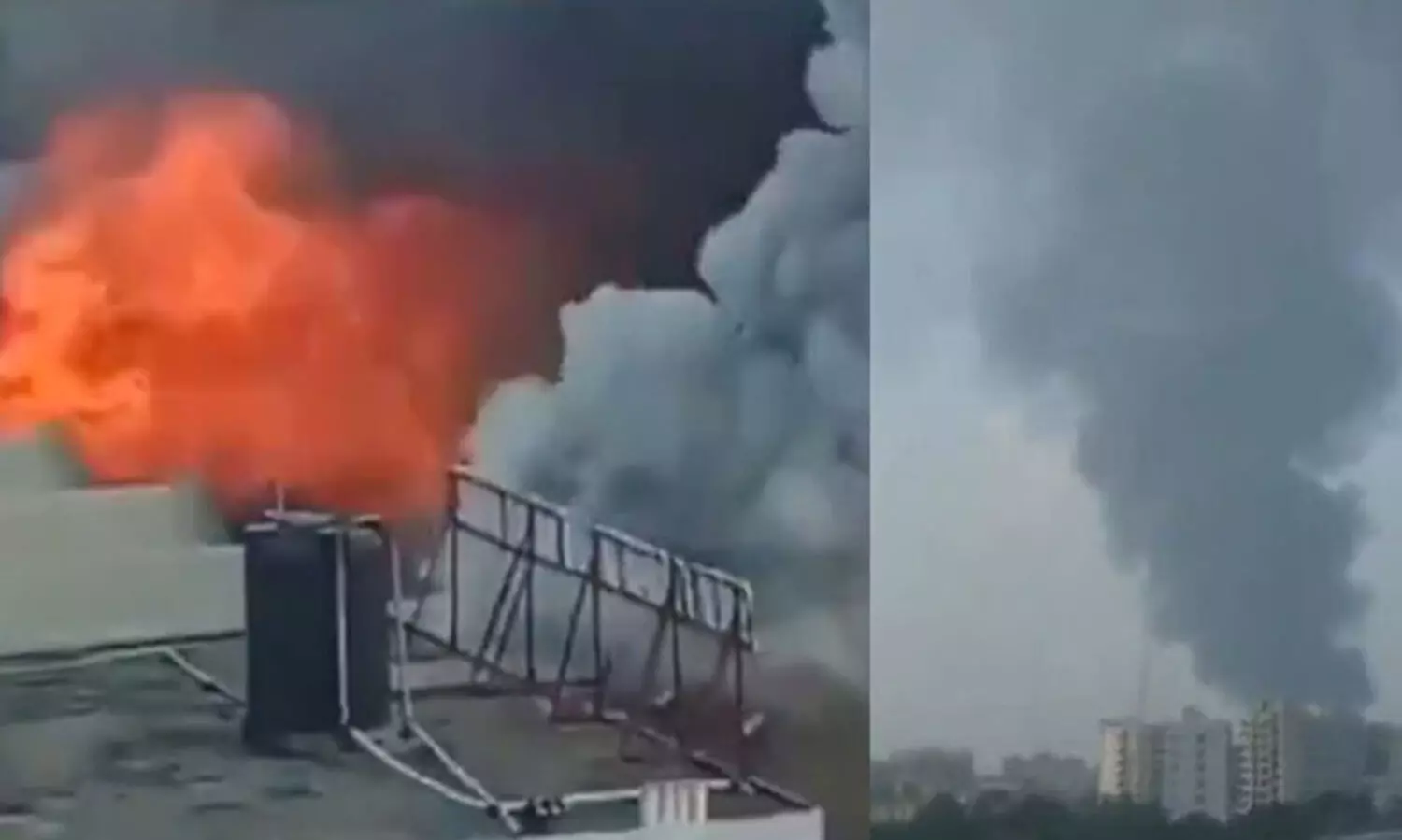 ധാക്ക വിമാനത്താവളത്തിൽ വൻ തീപിടിത്തം; വിമാന സർവിസ് നിർത്തിവെച്ചു; നടുക്കുന്ന ദൃശ്യങ്ങൾ