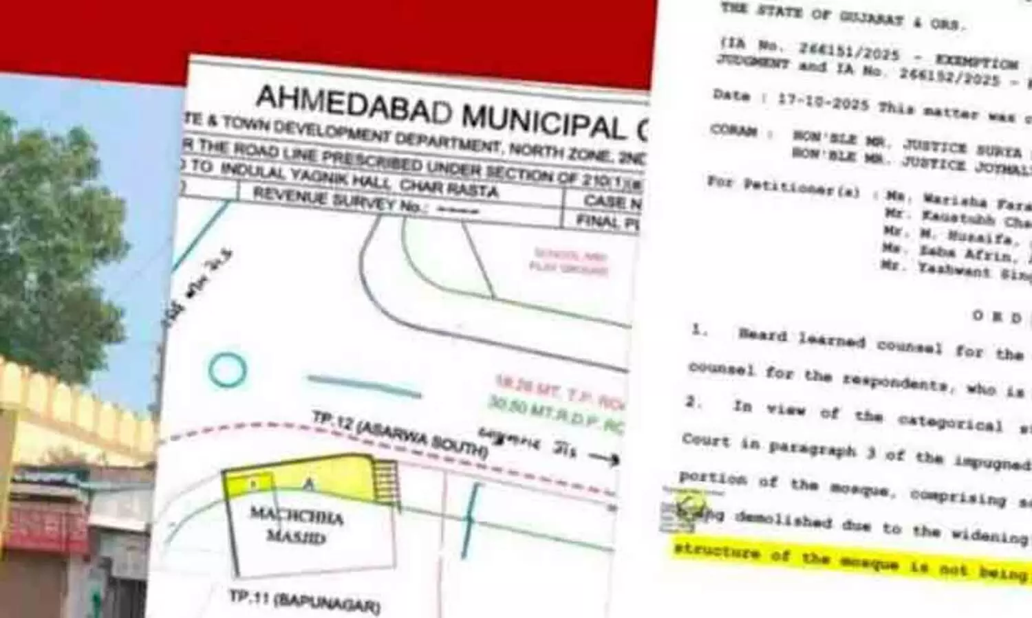 SC refuses to stop partial demolition of 400-year-old Mancha Masjid in Ahmedabad