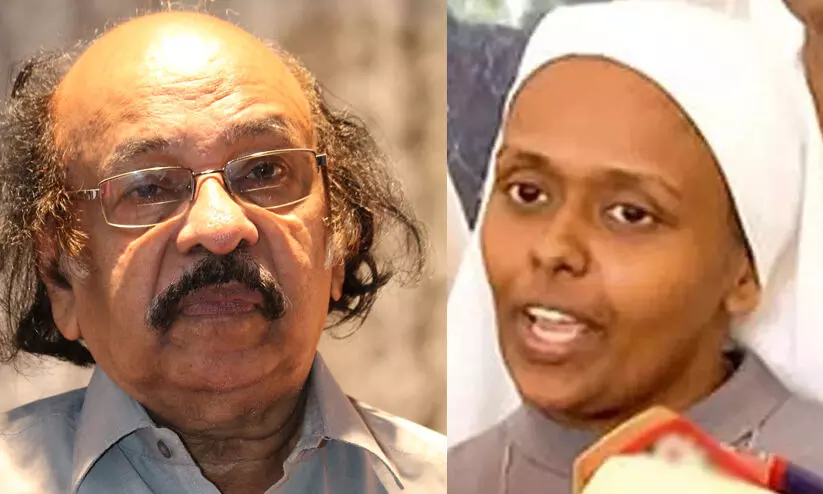 ക്രിസ്തുമതത്തില്‍ ക്രിസ്തുവിരോധികള്‍ വര്‍ധിക്കുന്നു, ഇവർ ആദ്യം  കണ്ണാടി  നോക്കട്ടെ, പിന്നെ രാജസ്ഥാനില്‍  പോയി മുഖം  മറച്ച ഹിന്ദുസ്ത്രീകളെ  കാണട്ടെ; കെ.സച്ചിദാനന്ദൻ