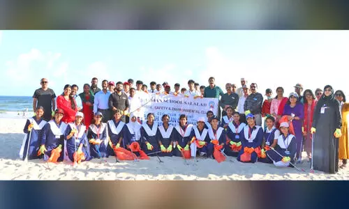 ഇ​ന്ത്യ​ൻ സ്കൂ​ൾ സ​ലാ​ല ബീ​ച്ച്‌ ശു​ചീ​ക​ര​ണം ന​ട​ത്തി