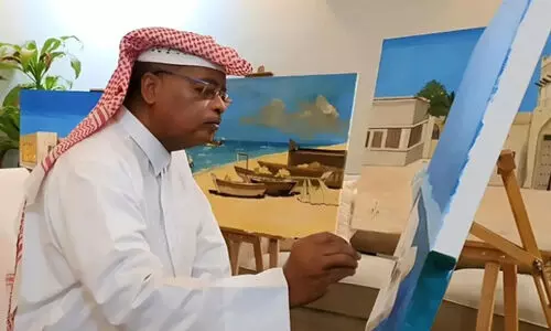 നഗര പൈതൃകം വരകളിലും ശില്പങ്ങളിലും പുനർസൃഷ്ടിച്ച് ജുബൈലിലെ കലാകാരന്മാർ