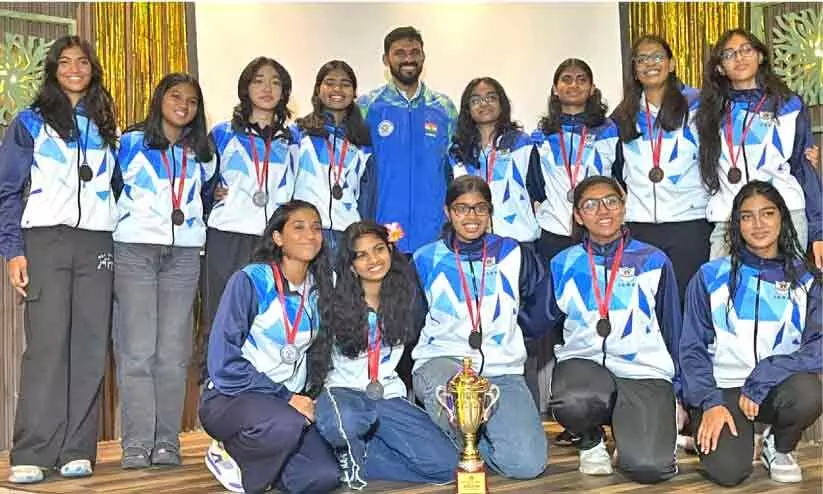 സി.ബി.എസ്.ഇ നാഷനൽ ചാമ്പ്യൻഷിപ് ഇന്ത്യൻ സ്കൂൾ വാദി കബീർ ടീമിന് ആദരവ് സി.ബി.എസ്.ഇ നാഷനൽ ചാമ്പ്യൻഷിപ് ഇന്ത്യൻ സ്കൂൾ വാദി കബീർ ടീമിന് ആദരവ്