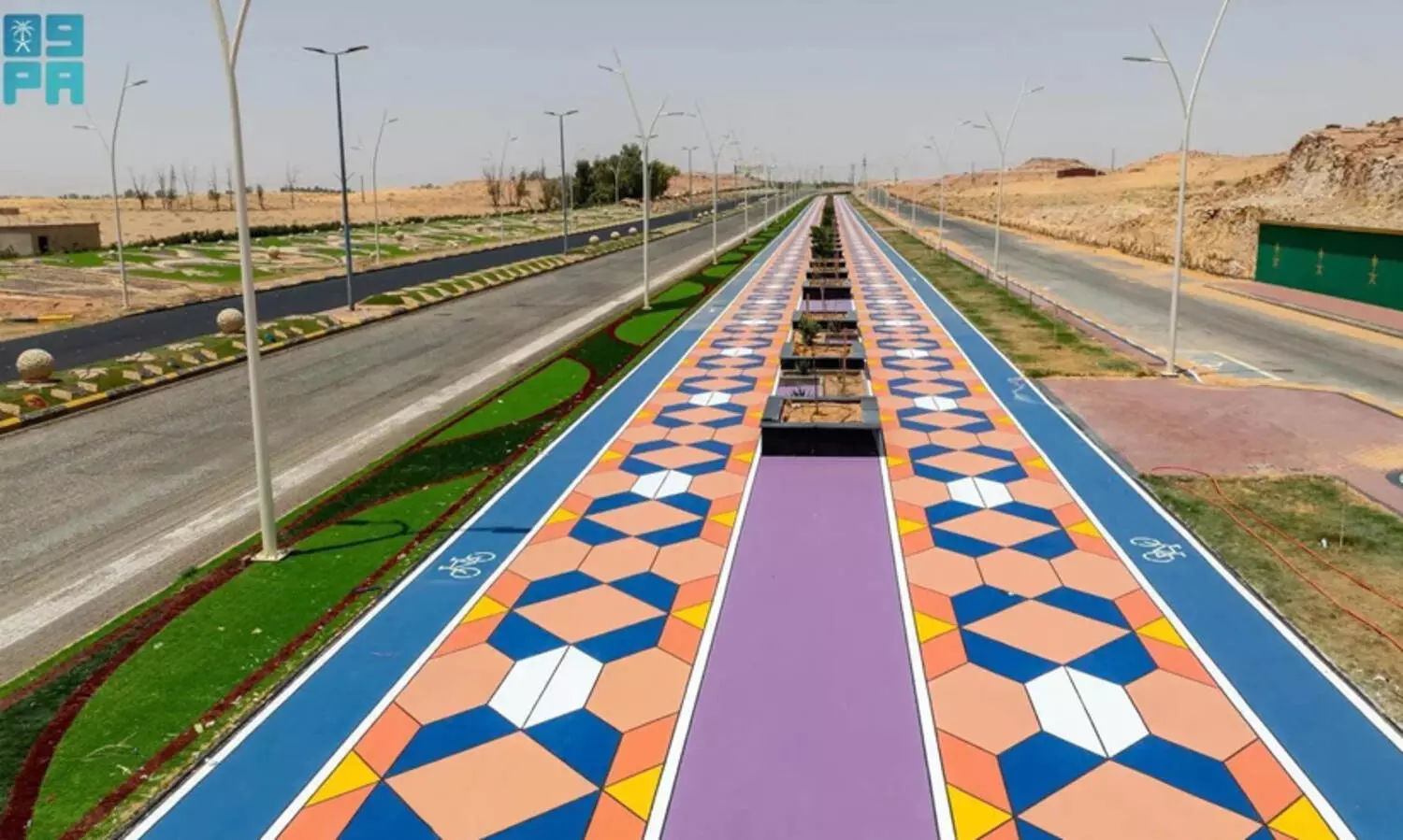 അൽജൗഫിൽ 44ഓളം നടപ്പാതകളും സൈക്കിൾ പാതകളുമൊരുക്കി നഗരസഭ