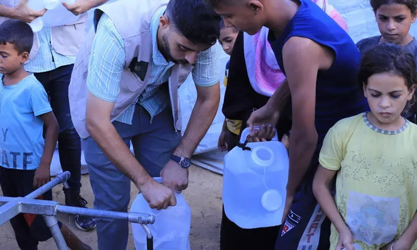 ഗസ്സയിൽ കിങ് സൽമാൻ റിലീഫ് ജലശുദ്ധീകരണ പദ്ധതി ആദ്യഘട്ടം ഉദ്ഘാടനം ചെയ്തു