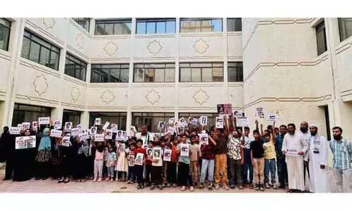 കെ.​കെ.​ഐ.​സി ഫ​ർ​വാ​നി​യ മ​ദ്റ​സ ഫ​ല​സ്തീ​ന് ഐ​ക്യ​ദാ​ർ​ഢ്യം