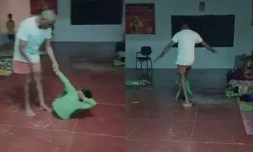 teacher beat student