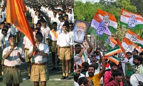 ആർ.എസ്.എസ് രജിസ്ട്രേഷനില്ലാത്ത സംഘടന, ധനസഹായത്തിൽ ദുരൂഹത, രാജ്യത്തെ നിയമങ്ങളെ കബളിപ്പിക്കുന്നുവെന്നും കോൺഗ്രസ്