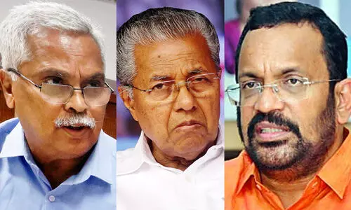 Pinarayi Vijayan, K Rajan, Binoy Viswam