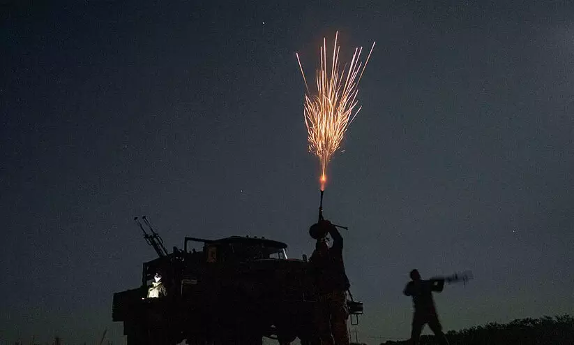 റഷ്യൻ വാതക പ്ലാന്റിൽ യുക്രെയ്ൻ ഡ്രോൺ ആക്രമണം റഷ്യൻ വാതക പ്ലാന്റിൽ യുക്രെയ്ൻ ഡ്രോൺ ആക്രമണം