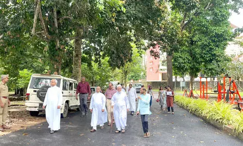 രാഷ്ട്രപതിയെ വരവേൽക്കാൻ ഒരുങ്ങി സെന്റ് തോമസ് കോളജ്​