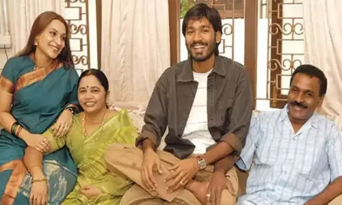 Dhanush with family