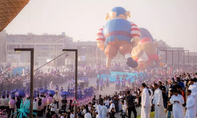From the parade held in conjunction with the Riyadh season From the parade held in conjunction with the Riyadh season