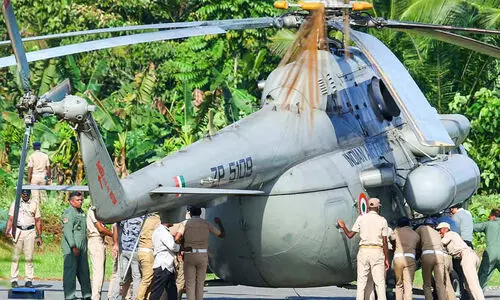 ഹെലികോപ്റ്റർ താഴ്ന്നതിൽ വീഴ്ചയില്ലെന്ന് ആഭ്യന്തര വകുപ്പ്