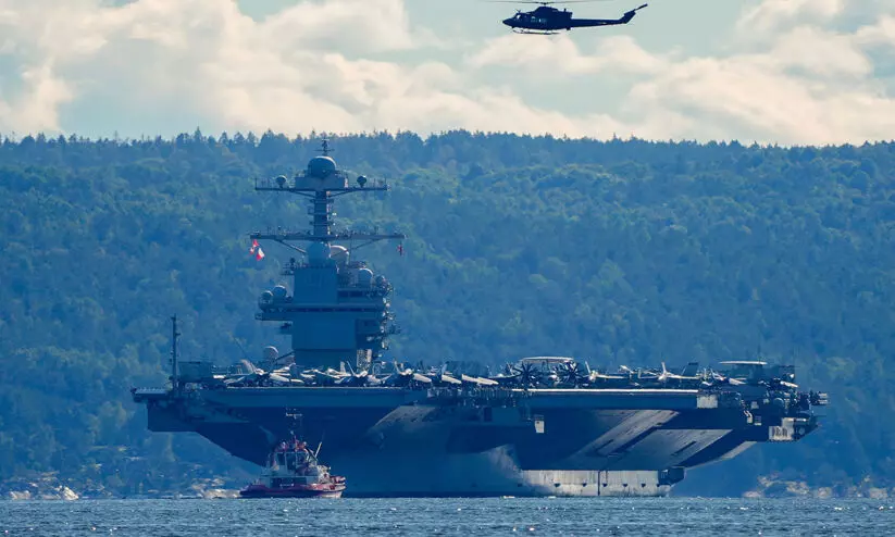 യു.എസിന്റെ അത്യന്താധുനിക യുദ്ധക്കപ്പൽ ‘ജെറാൾഡ് ഫോർഡ്’ കരീബിയൻ കടലിലേക്ക്; ലക്ഷ്യം വെനസ്വേല യു.എസിന്റെ അത്യന്താധുനിക യുദ്ധക്കപ്പൽ ‘ജെറാൾഡ് ഫോർഡ്’ കരീബിയൻ കടലിലേക്ക്; ലക്ഷ്യം വെനസ്വേല