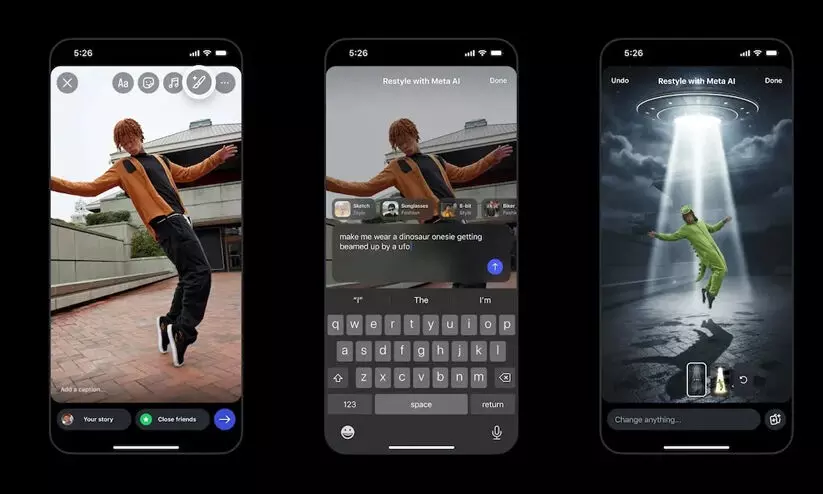ഫോട്ടോകളും വീഡിയോകളും എഡിറ്റ് ചെയ്യാം, പുതിയ എ.ഐ ഫീച്ചറുമായി ഇന്സ്റ്റഗ്രാം ഫോട്ടോകളും വീഡിയോകളും എഡിറ്റ് ചെയ്യാം, പുതിയ എ.ഐ ഫീച്ചറുമായി ഇന്സ്റ്റഗ്രാം