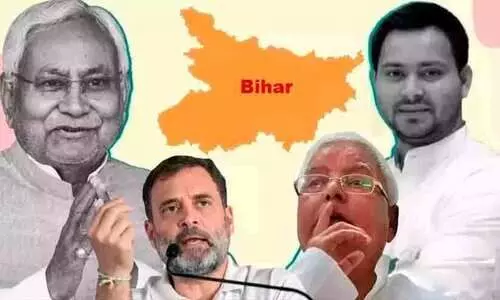 ബിഹാറിൽ സംവരണസീറ്റുകൾ സഖ്യകക്ഷികൾക്ക് വിട്ടുനൽകാൻ മത്സരിച്ച് ബി.ജെ.പിയും കോൺഗ്രസും; ഭരണഘടനമുതൽ പിന്നോക്ക പ്രാതിനിധ്യം വ​രെ ചർച്ച മാത്രമോയെന്ന് ചോദ്യം
