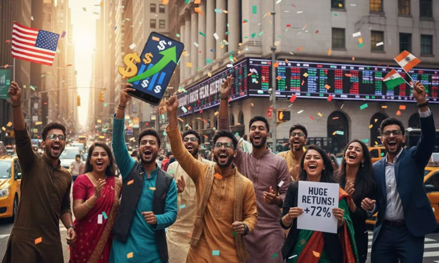 ഇന്ത്യക്കാർക്ക് ഇരട്ടി മധുരം സമ്മാനിച്ച് യു.എസ് ഓഹരി വിപണി; നേടിയത് 72 ശതമാനം റിട്ടേൺ